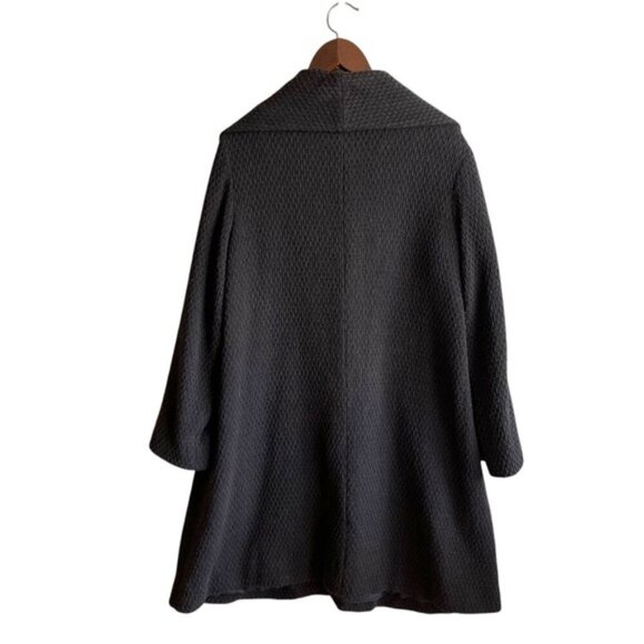 Eileen Fisher Wrap Jacket Size Small Soft Black - Picture 5 of 14